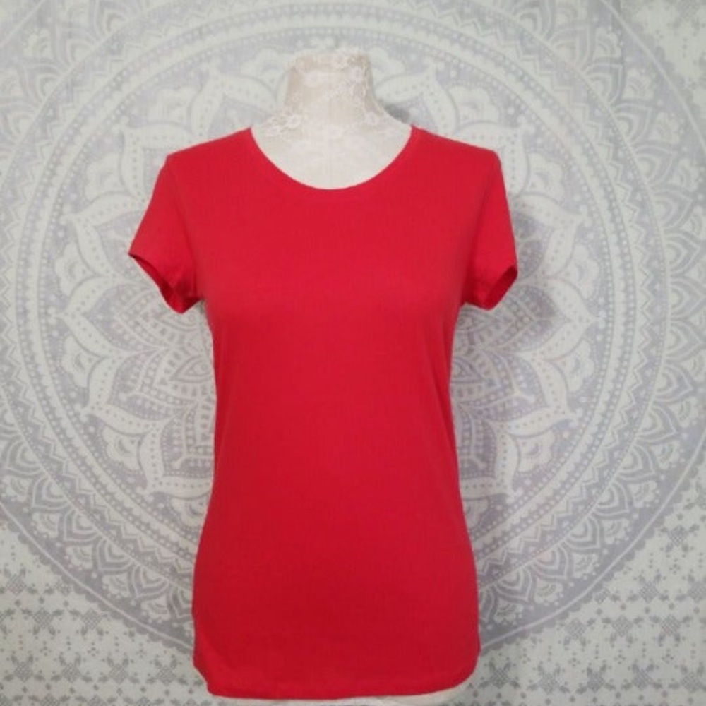 New $10 No Boundaries NOBO Walmart Short Sleeve T Shirt Top Tee Red L Large